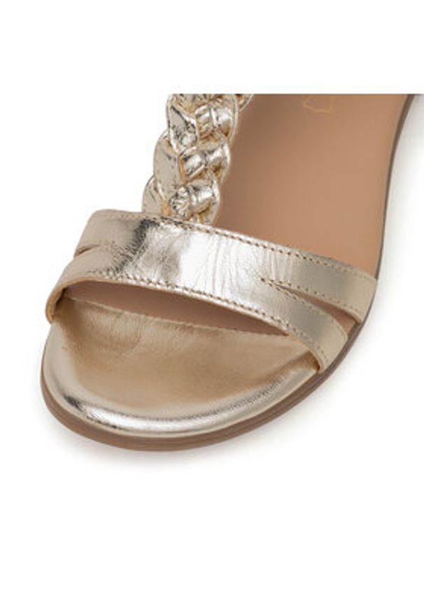 Lasocki Sandały ARENA RST-ARENA-80 Złoty. Kolor: złoty. Materiał: skóra