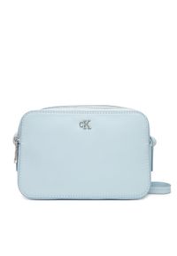 Calvin Klein Torebka Ck Camera Bag LV04F3173G Błękitny. Kolor: niebieski. Materiał: skórzane
