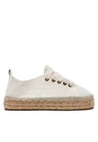 Manebi Espadryle La Havana Lace-Up Espadrilles O 7.0 E0 Biały. Kolor: biały