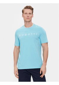 Bugatti T-Shirt 8350 35042 Niebieski Regular Fit. Kolor: niebieski
