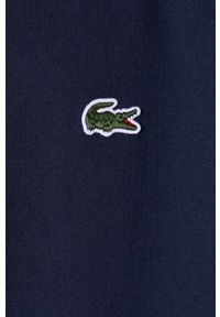 Lacoste bluza męska kolor granatowy z kapturem z nadrukiem. Typ kołnierza: kaptur. Kolor: niebieski. Materiał: dzianina. Wzór: nadruk #3