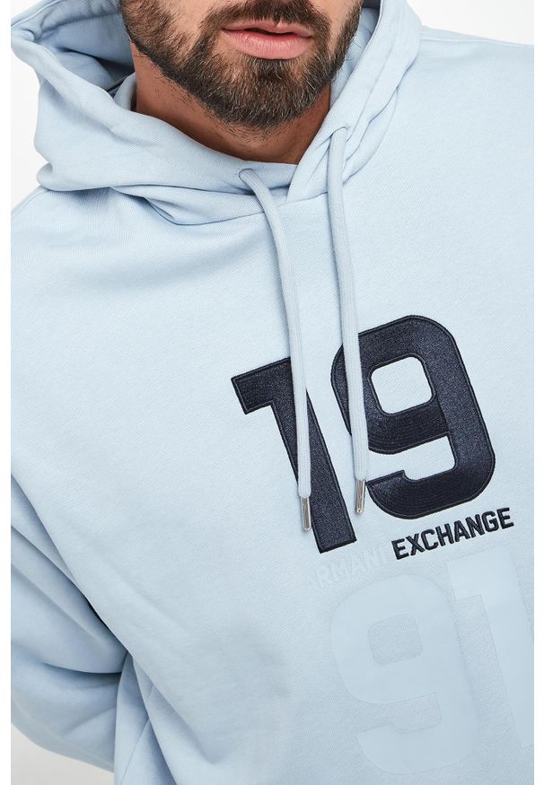Armani Exchange - Bluza męska ze stójką ARMANI EXCHANGE. Typ kołnierza: kołnierzyk stójkowy