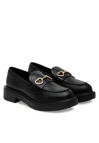 Love Moschino - LOVE MOSCHINO Loafersy JA10394G1MIA0000 Czarny. Kolor: czarny. Materiał: skóra #6