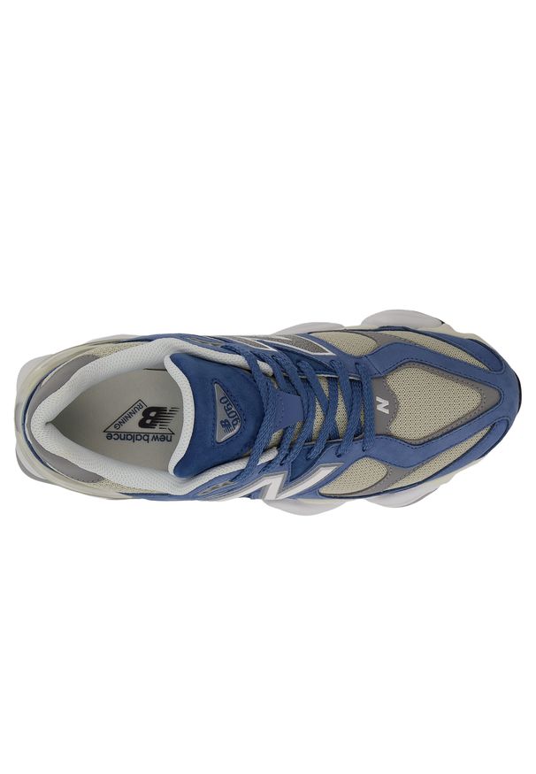Buty unisex New Balance U9060CTC – niebieskie. Kolor: niebieski. Materiał: skóra, syntetyk, materiał, guma. Szerokość cholewki: normalna. Sport: turystyka piesza