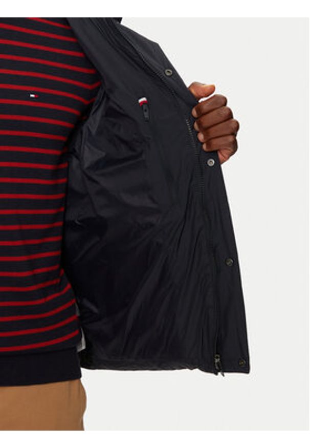 TOMMY HILFIGER - Tommy Hilfiger Kurtka puchowa MW0MW36569 Granatowy Regular Fit. Kolor: niebieski. Materiał: syntetyk