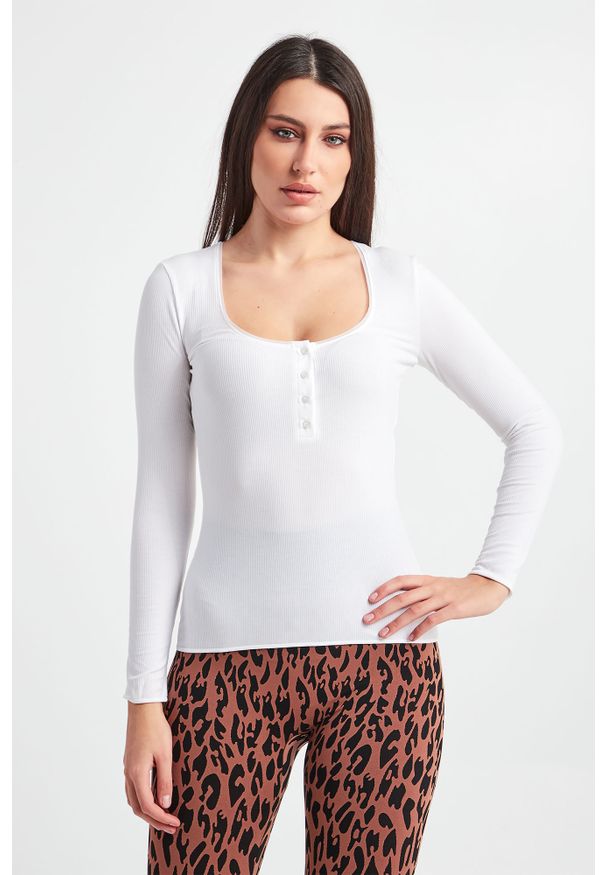 Wolford - Bluzka WOLFORD. Materiał: prążkowany, tkanina. Długość: długie