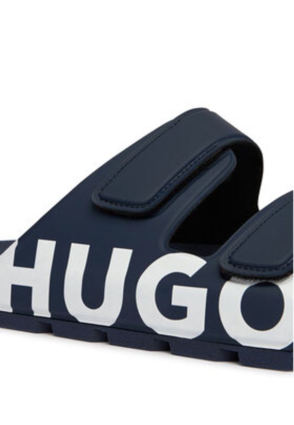 Hugo - HUGO Klapki Evander 50542042 Granatowy. Kolor: niebieski. Materiał: syntetyk