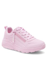 skechers - Skechers Sneakersy 310387L LTPK Różowy. Kolor: różowy. Materiał: skóra