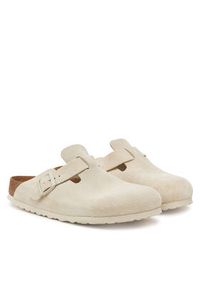 Birkenstock Klapki Boston 1027693 Biały. Kolor: biały. Materiał: skóra, zamsz #4