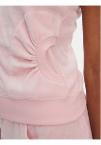 Juicy Couture Bluza Heritage JCGAS125021 Różowy Slim Fit. Kolor: różowy. Materiał: bawełna #3