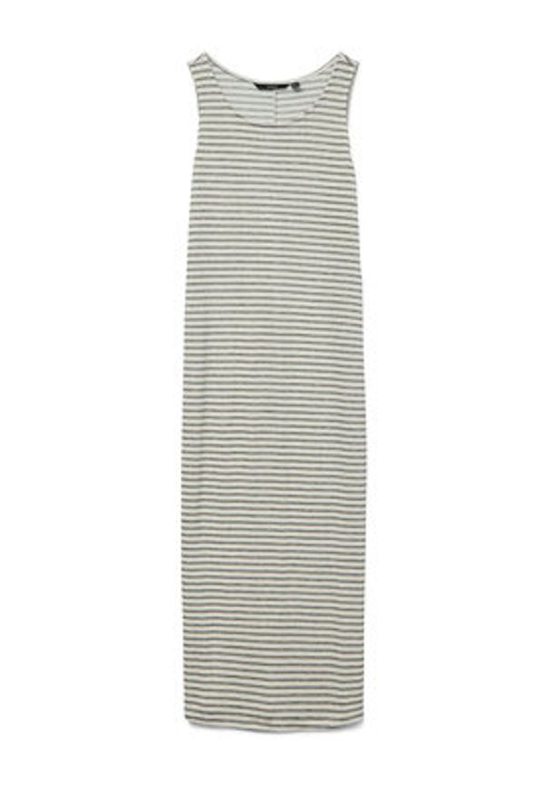 Vero Moda Sukienka codzienna Gina 10327658 Beżowy Regular Fit. Okazja: na co dzień. Kolor: beżowy. Materiał: wiskoza. Typ sukienki: proste. Styl: casual