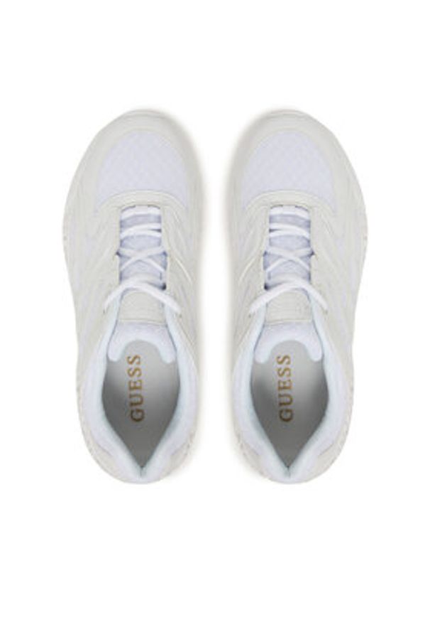 Guess Sneakersy FLTSWA LEA12 Biały. Kolor: biały. Materiał: skóra