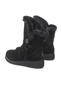 skechers - Skechers Botki Cozy Peak 49811/BLK Czarny. Kolor: czarny. Materiał: zamsz, skóra #6