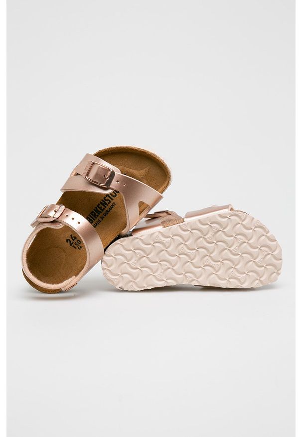 Birkenstock - Sandały dziecięce Rio Kids. Zapięcie: klamry. Kolor: różowy