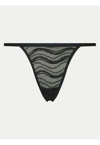Calvin Klein Underwear Stringi 000QD3994E Czarny. Kolor: czarny. Materiał: syntetyk
