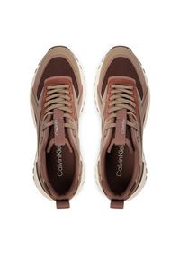 Calvin Klein Sneakersy Hike Runner Ck Stripe Refl Su HW0HW03107 Brązowy. Kolor: brązowy. Materiał: materiał #2