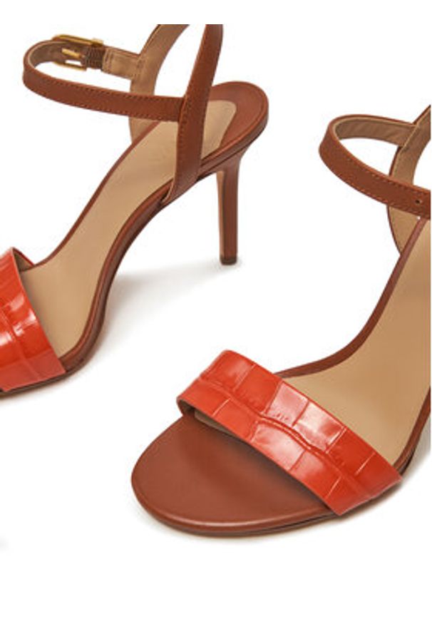 Lauren Ralph Lauren - LAUREN RALPH LAUREN Sandały Gwen 802962183001 Brązowy. Kolor: brązowy. Materiał: skóra