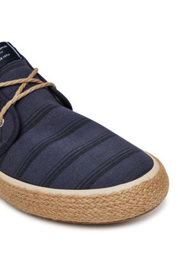 Pepe Jeans Espadryle Port Lines PMS10331 Granatowy. Kolor: niebieski. Materiał: materiał