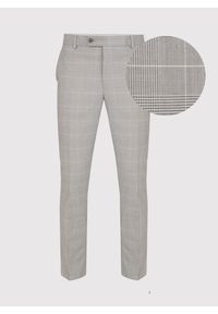 Pako Lorente - Szare spodnie garniturowe w subtelną kratę P22SF-6G-023-S-S. Kolor: szary. Materiał: poliester, elastan, wiskoza #1