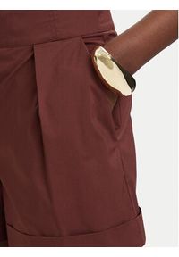 Patrizia Pepe Szorty materiałowe 2P1751/A9B9-B887 Brązowy ciemny Regular Fit. Kolor: brązowy. Materiał: bawełna #3