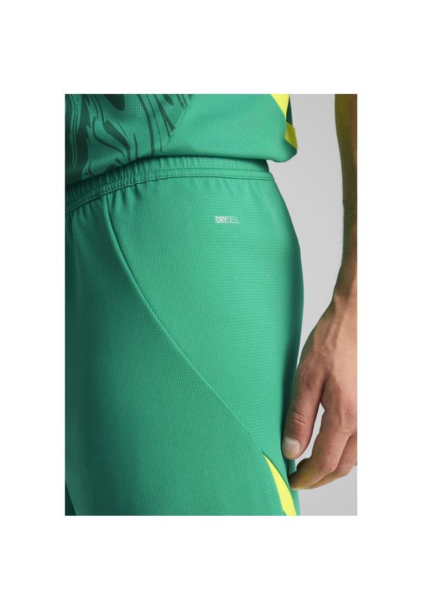 Puma - Męskie szorty Senegal 2025 PUMA Sport Green Electric Lime. Kolor: zielony. Wzór: aplikacja