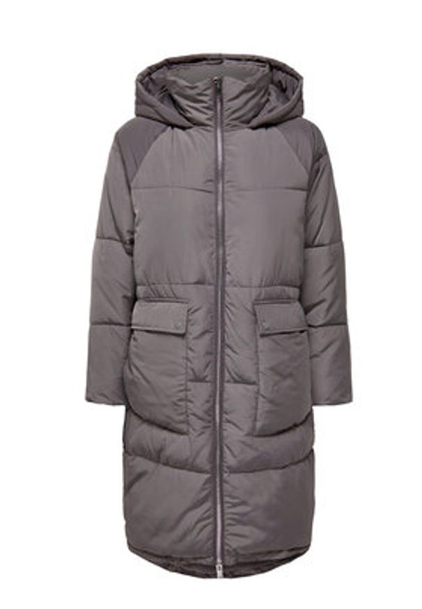 only - ONLY Kurtka zimowa 15160167 Szary Relaxed Fit. Kolor: szary. Materiał: syntetyk. Sezon: zima