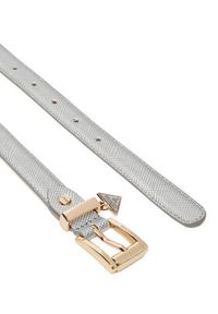 Guess Pasek Damski BW9256 P5325 Srebrny. Kolor: srebrny. Materiał: skóra