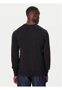 Calvin Klein Sweter LV040BM343 Czarny Regular Fit. Kolor: czarny. Materiał: bawełna