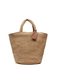 Manebi Torebka Natural Raffia Summer Bag V 2.2 AD Brązowy. Kolor: brązowy #1