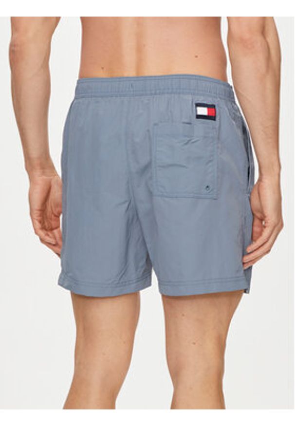 TOMMY HILFIGER - Tommy Hilfiger Szorty kąpielowe UM0UM02048 Niebieski Slim Fit. Kolor: niebieski. Materiał: syntetyk