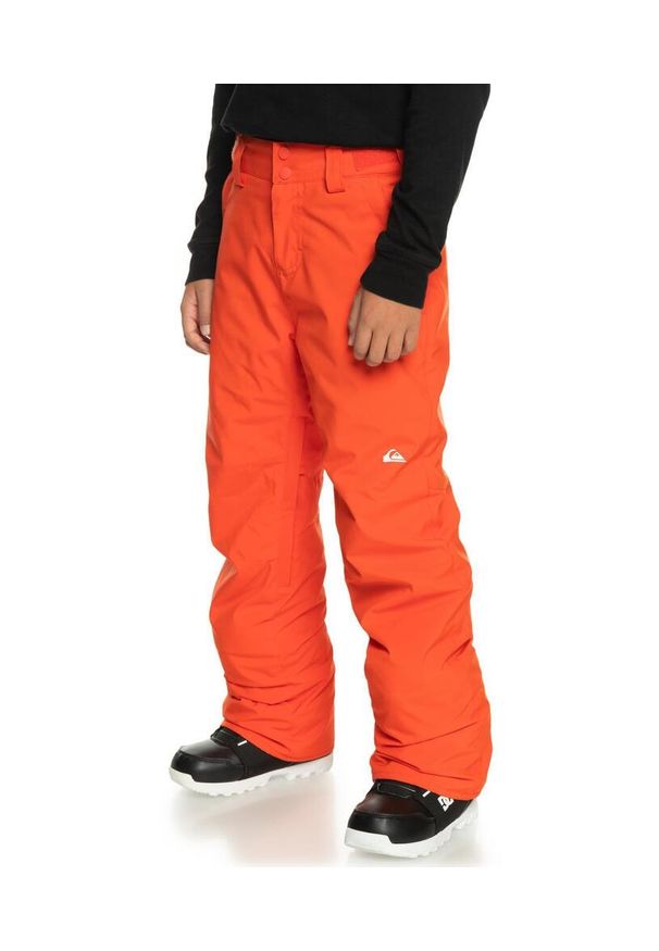 Spodnie snowboardowe dziecięce Quiksilver Estate Youth. Kolor: pomarańczowy. Sport: snowboard