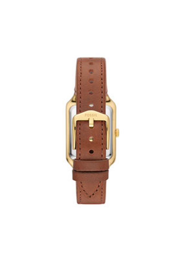Fossil Zegarek Raquel ES5307 Brązowy. Kolor: brązowy. Materiał: skóra