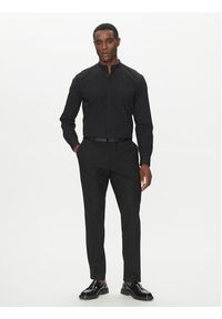 Hugo - HUGO Koszula Kaleb 50539772 Czarny Slim Fit. Kolor: czarny. Materiał: bawełna