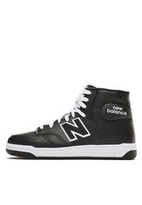 New Balance Sneakersy BB480COB Czarny. Kolor: biały, czarny. Materiał: skóra #6