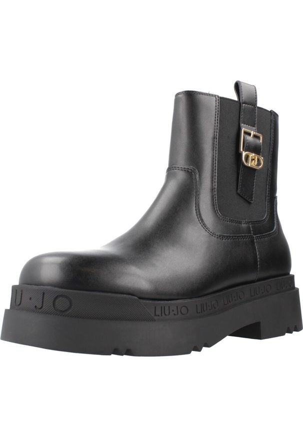 Liu Jo - LIU-JO LOVE 63 Czarny. Kolor: czarny. Materiał: tkanina, skóra. Styl: sportowy