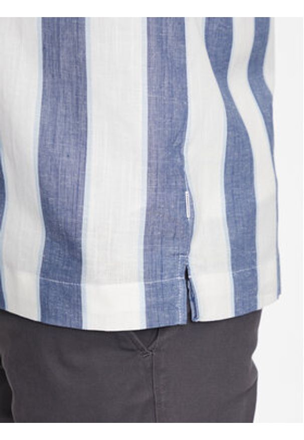 Lindbergh Koszula 30-203419 Niebieski Relaxed Fit. Kolor: niebieski. Materiał: bawełna