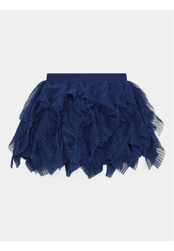 LaVashka Spódnica tiulowa 25F Granatowy Regular Fit. Kolor: niebieski. Materiał: bawełna, tiul