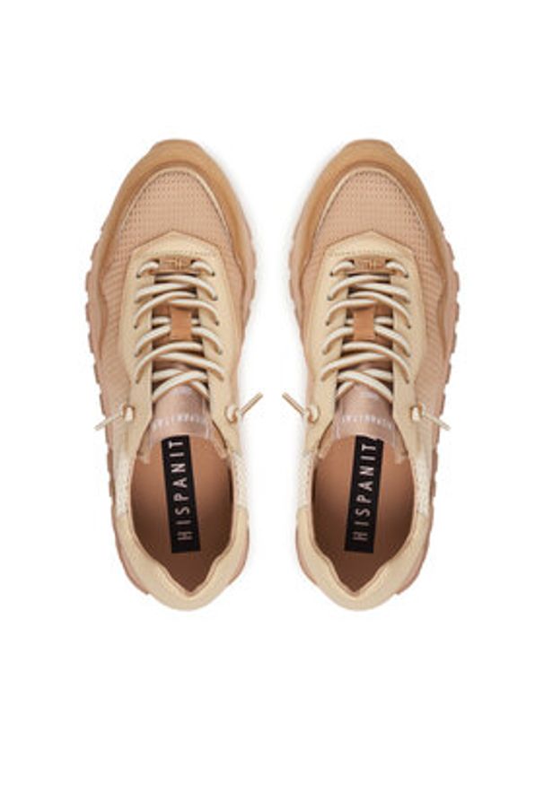 Hispanitas Sneakersy SHV264825 C001 Brązowy. Kolor: brązowy. Materiał: skóra