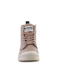 Buty do chodzenia damskie Palladium Pampa Hi Re-vegn. Zapięcie: zamek. Kolor: beżowy. Materiał: materiał, syntetyk, tkanina. Szerokość cholewki: normalna. Sport: turystyka piesza