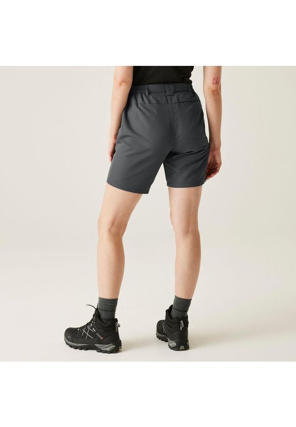 Regatta - Szorty damskie Chaska. Kolor: szary. Materiał: tkanina. Sport: turystyka piesza