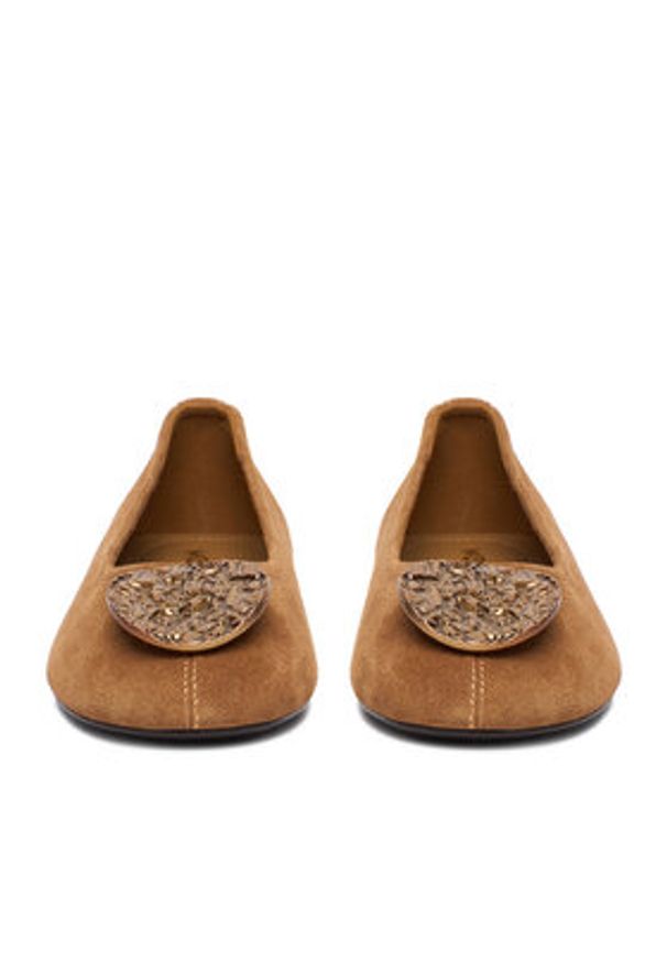 MEXX Baleriny EO-90183-1 Brązowy. Kolor: brązowy. Materiał: zamsz, skóra