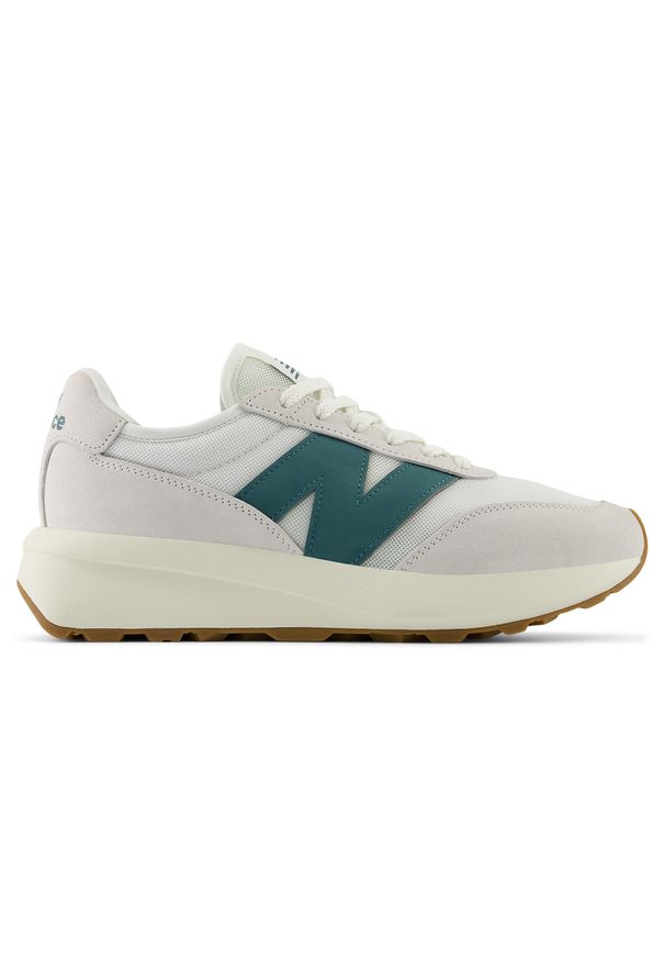 Buty unisex New Balance U370CC – beżowe. Kolor: beżowy. Materiał: zamsz, skóra. Szerokość cholewki: normalna. Sezon: lato