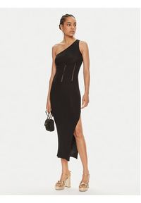 TwinSet - TWINSET Sukienka dzianinowa 241TT3151 Czarny Slim Fit. Kolor: czarny. Materiał: syntetyk #2