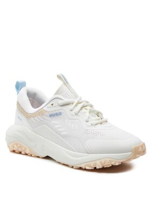 Hugo Sneakersy 50516928 Beżowy. Kolor: beżowy. Materiał: skóra
