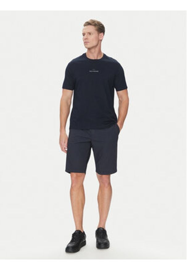 PAUL & SHARK - Paul&Shark T-Shirt C0P1240 Granatowy Regular Fit. Kolor: niebieski. Materiał: bawełna