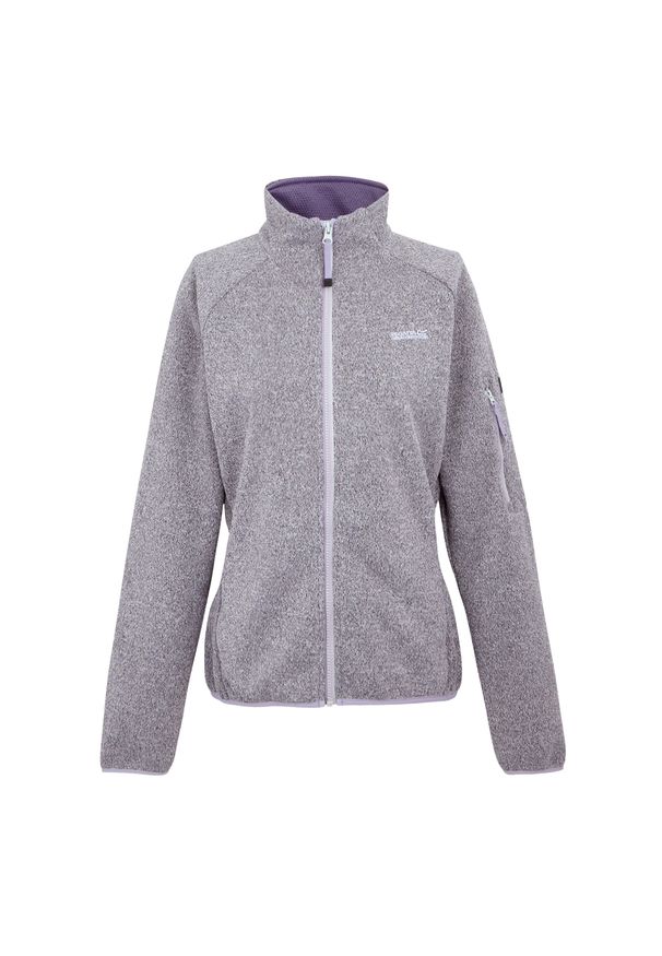 Regatta - Bluza Damska Ravenhill Full Zip Fleece Top. Kolor: biały, fioletowy, wielokolorowy. Materiał: polar. Sport: turystyka piesza