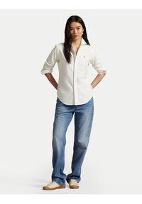 Polo Ralph Lauren Koszula 211891377003 Biały Regular Fit. Typ kołnierza: polo. Kolor: biały. Materiał: bawełna #3