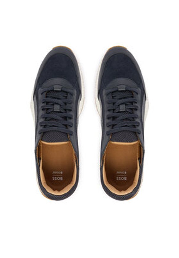 BOSS Sneakersy Ttnm Evo 50557865 Granatowy. Kolor: niebieski. Materiał: skóra