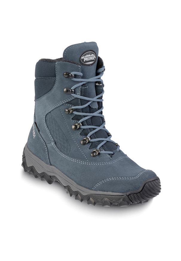 Buty zimowe damskie MEINDL Ischgl Lady GTX, z membraną Gore-Tex. Kolor: niebieski. Sezon: zima. Styl: sportowy
