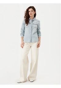 only - ONLY Koszula jeansowa Alexa 15315185 Błękitny Regular Fit. Kolor: niebieski. Materiał: bawełna #5